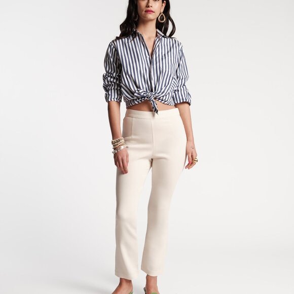 Frances Valentine Quincy Stretch Pant White - Picture 4 of 5